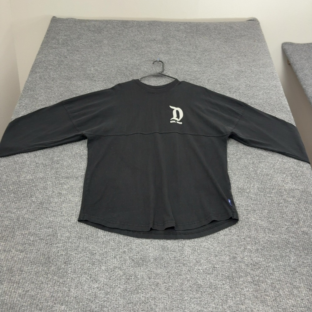 Disneyland Spirit Jersey T Shirt Men L Black Cotton Graphic Oversized Streetwear